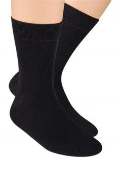 Młodzieżowe skarpety bawełniane Steven 001 / czarne