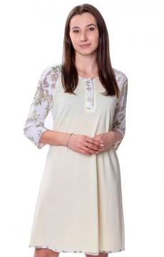 Koszula nocna z rozpinanym dekoltem Mewa Botanica 6612