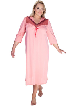 Luźna koszula nocna plus size Mewa Diana Love 6585