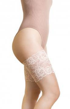 Koronkowa opaska przeciw otarciom ud Fiore- nude