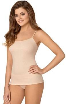 Beżowa koszulka na cienkich ramiączkach Babell Nata