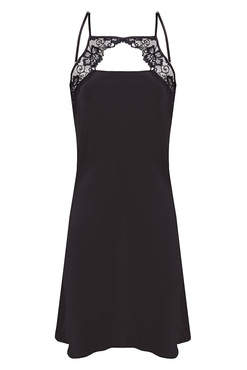 Halka FABIOLA - satyna czarny - Dkaren