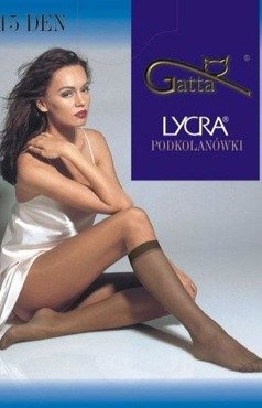 Podkolanówki Gatta Lycra - 2 pary w opak golden || ciemny beż