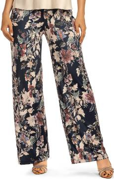 Satynowe długie spodnie Hamana Ewona granat