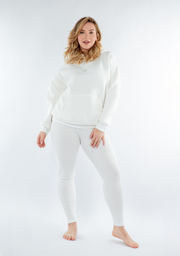 Komplet Oseye H1 - ecru bawełna gruba i prążki - Dkaren