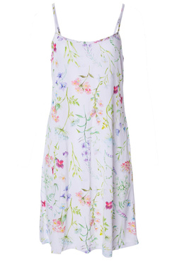 Efektowna koszulka nocna Mewa Flores Lite w kolorowe kwiaty. 6688