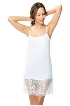 Koronkowa biała halka Mewa CORSA 6465