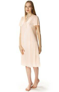 Długa koszula nocna z krótkim rękawem Mewa 6127 Consuela