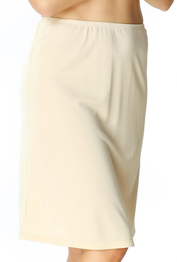 Klasyczna półhalka Luna gładka 6417 beżowy - Mewa