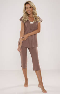 Piżama 3/4 De Lafense 884 KOLEKCJA VISA