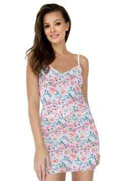 Dopasowana halka na cienkich ramiączkach Julimex ROSIE wzór kwiaty