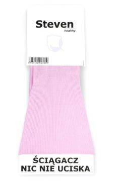 Różowe skarpetki bezuciskowe Steven 018