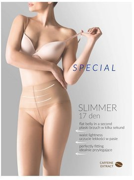 Delikatne rajstopy Gabriella  Slimmer 17 den, korygujące brzuch.