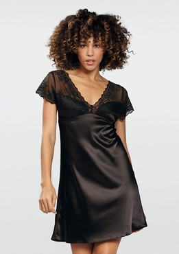 Halka JOSEPHINE - satyna czarny - Dkaren