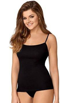 Czarna koszulka na cienkich ramiączkach Babell Nata