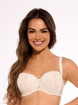 Biustonosz Bardotka Esme ecru 1281 - Gaia