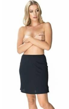 Czarna jedwabna półhalka Mewa 897