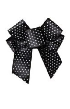 Ozdobna kokarda kryjąca zapięcie biustonosza Julimex BA-19 POLKA DOT