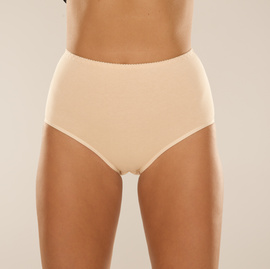 Gładkie wysokie bawełniane figi De Lafense 018 Sara