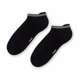 Stopki damskie z "języczkiem" Steven 091 CZERŃ/SZARY