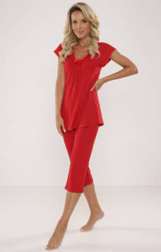 Piżama 3/4 De Lafense 884 KOLEKCJA VISA