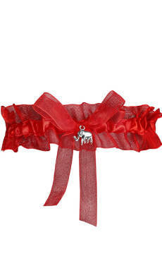 Czerwona podwiązka ze słoniem na szczęście Julimex PW-23 MARAKESZ