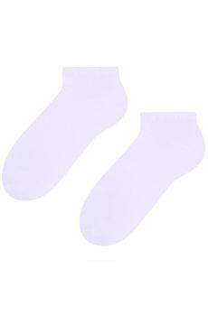 Białe gładkie zakostki damskie Steven 052