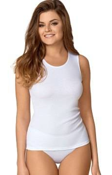 Biała koszulka na szerokich ramiączkach Babell Alita