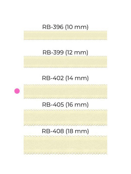Wymienne ramiączka materiałowe RB-399 RAMIĄCZKA '12 MM' ECRU