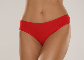 Gładkie klasyczne bawełniane figi De Lafense 004 CZERWIEŃ