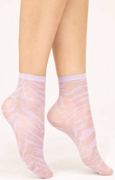 Skarpetki damskie rajstopowe zwierzęcy wzór Fiore STEPPE