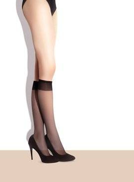 Cienkie podkolanówki Fiore POLA 15 DEN grafit