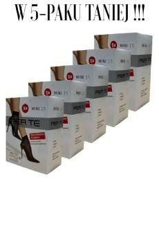 Pakiet elastycznych skarpetek rajstopowych Perte Mini 15 den / 25 par