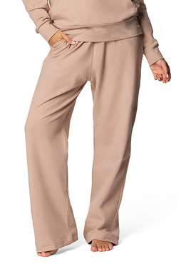 Spodnie DK-K-B8 - beż bawełna - Dkaren