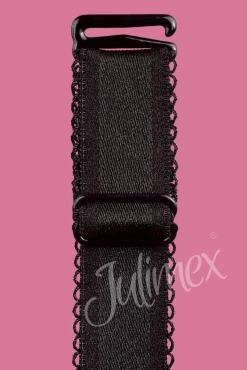 Materiałowe wymienne ramiączka RB-398 RAMIĄCZKA '12 MM' CZARNE