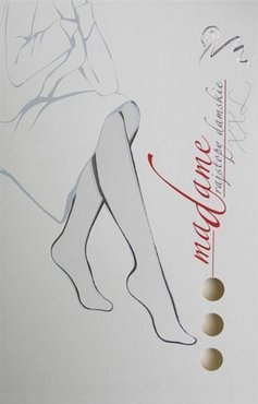 Bawełniane rajstopy z dużym klinem Wola Madame 2XL/ kolory do wyboru / beżowy