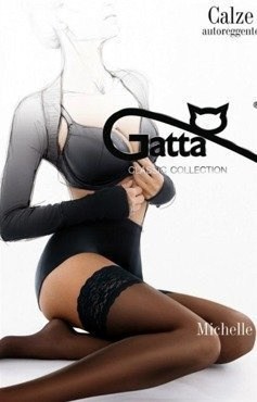 Pończochy samonośne Gatta - Michelle 20DEN grafitowy || ciemny szary