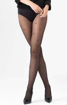 Rajstopy ze wzorem w połyskujące kropki Fiore CONFETTI 20DEN