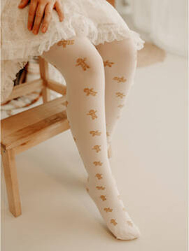 Zabawne rajstopki dziewczęce Fiore COOKIE gardenia