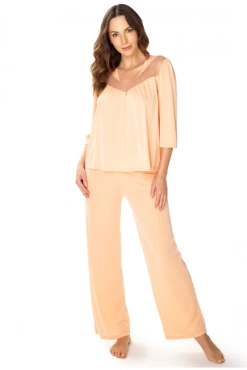 Piżama damska PATRYCJA morela - Mewa